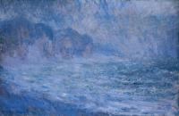Monet, Claude Oscar - Cliff at Pourville, Rain